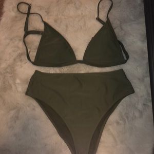 Olive Green bikini - worn once